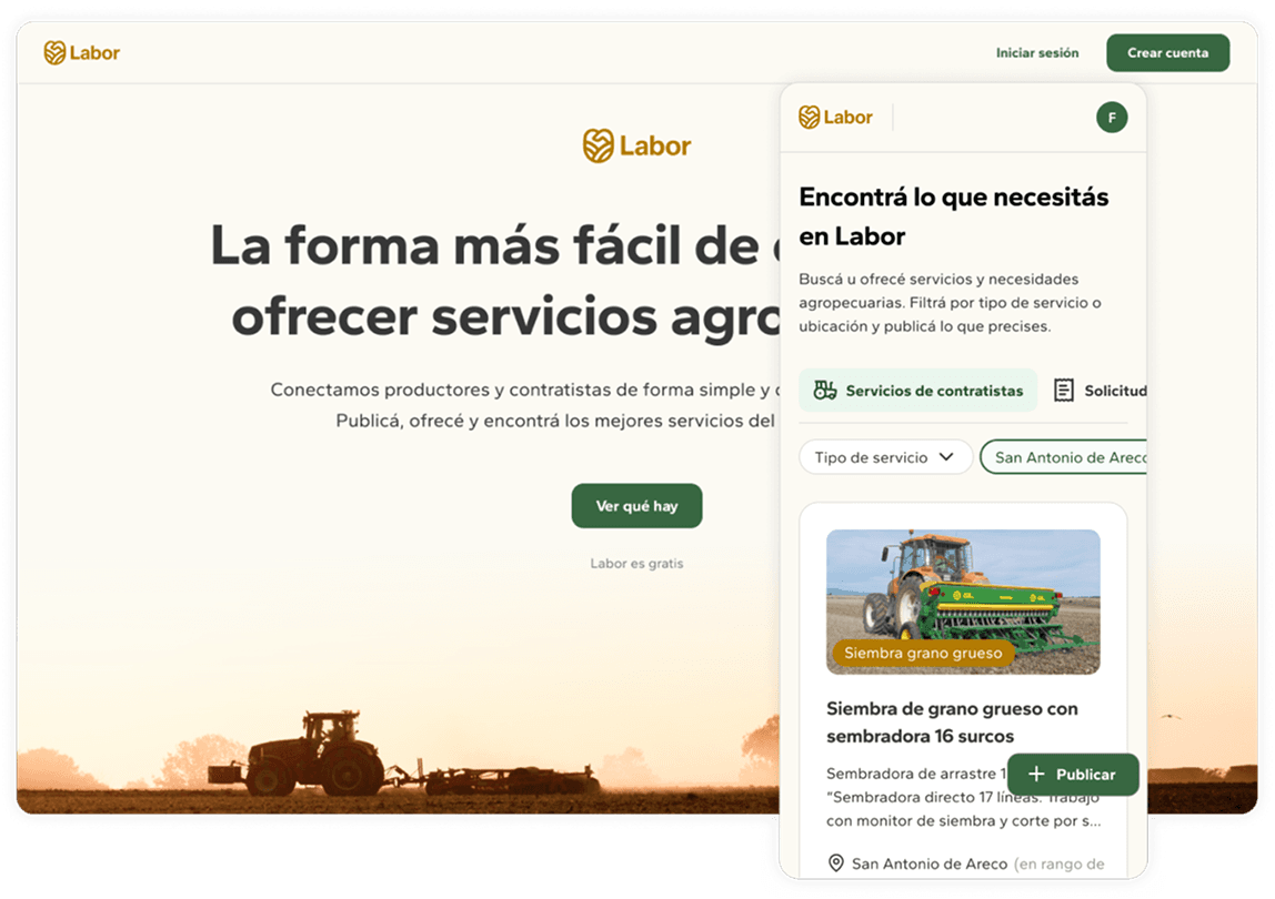 Labor – agricultural services marketplace